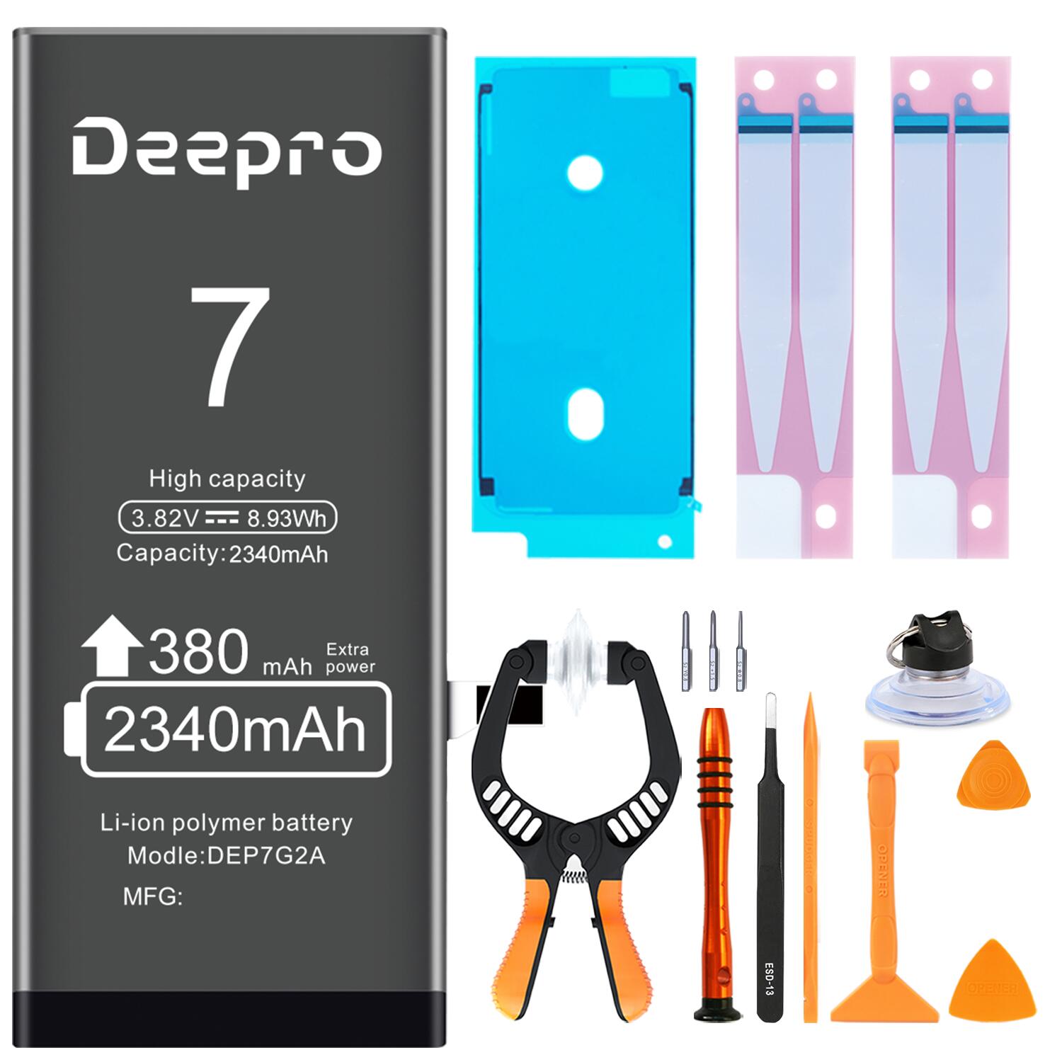 Deepro iPhone7 Хåƥ꡼ ѥå ̥Хåƥ꡼ 2340mAh 3.82V ߴӥѥå PSEǧں 1ǯݾ  