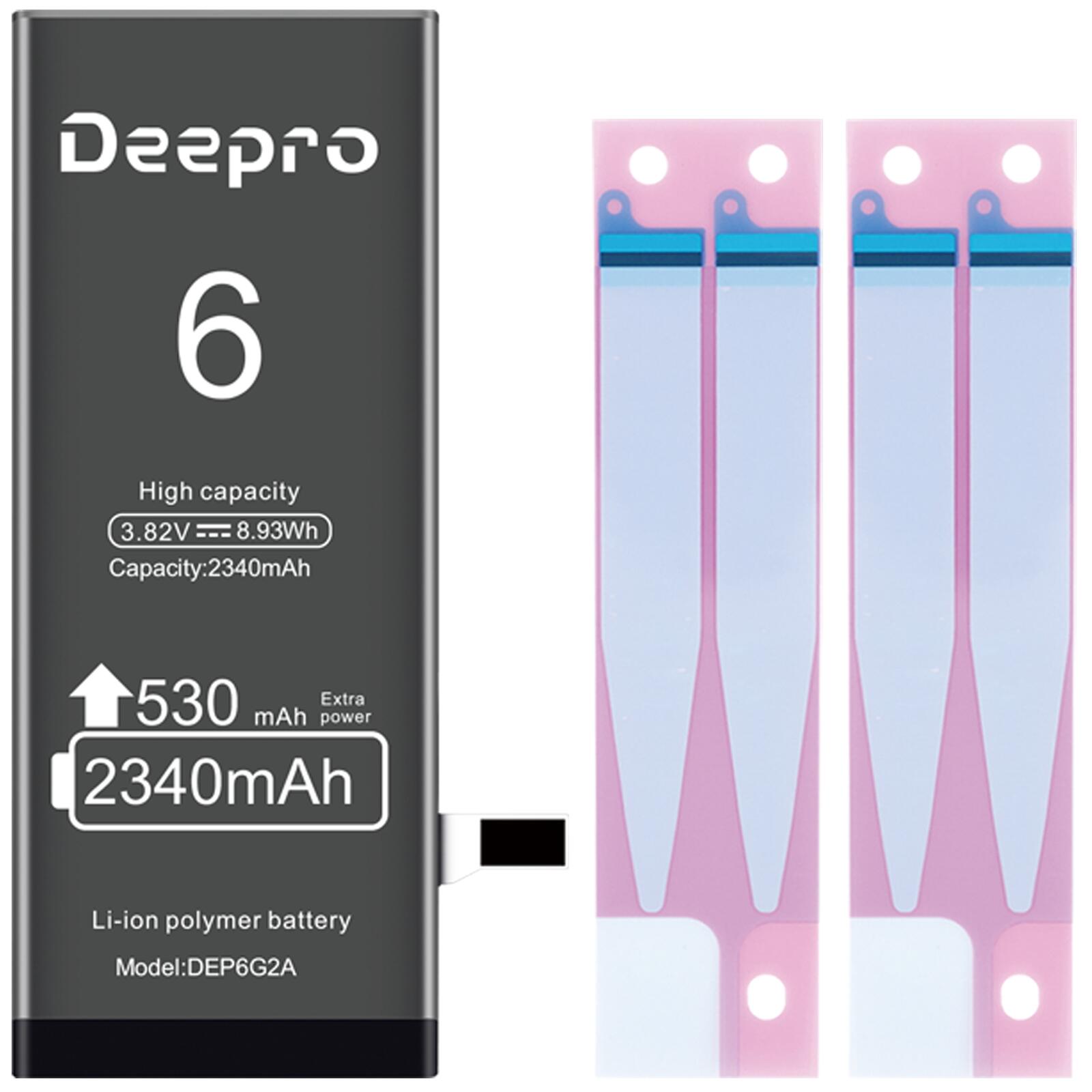 Deepro for iPhone 6 Хåƥ꡼  2340mAh 3.82v ߴӥѥå PSEǧں ξ̥ơ 1ǯݾڡפ򸫤