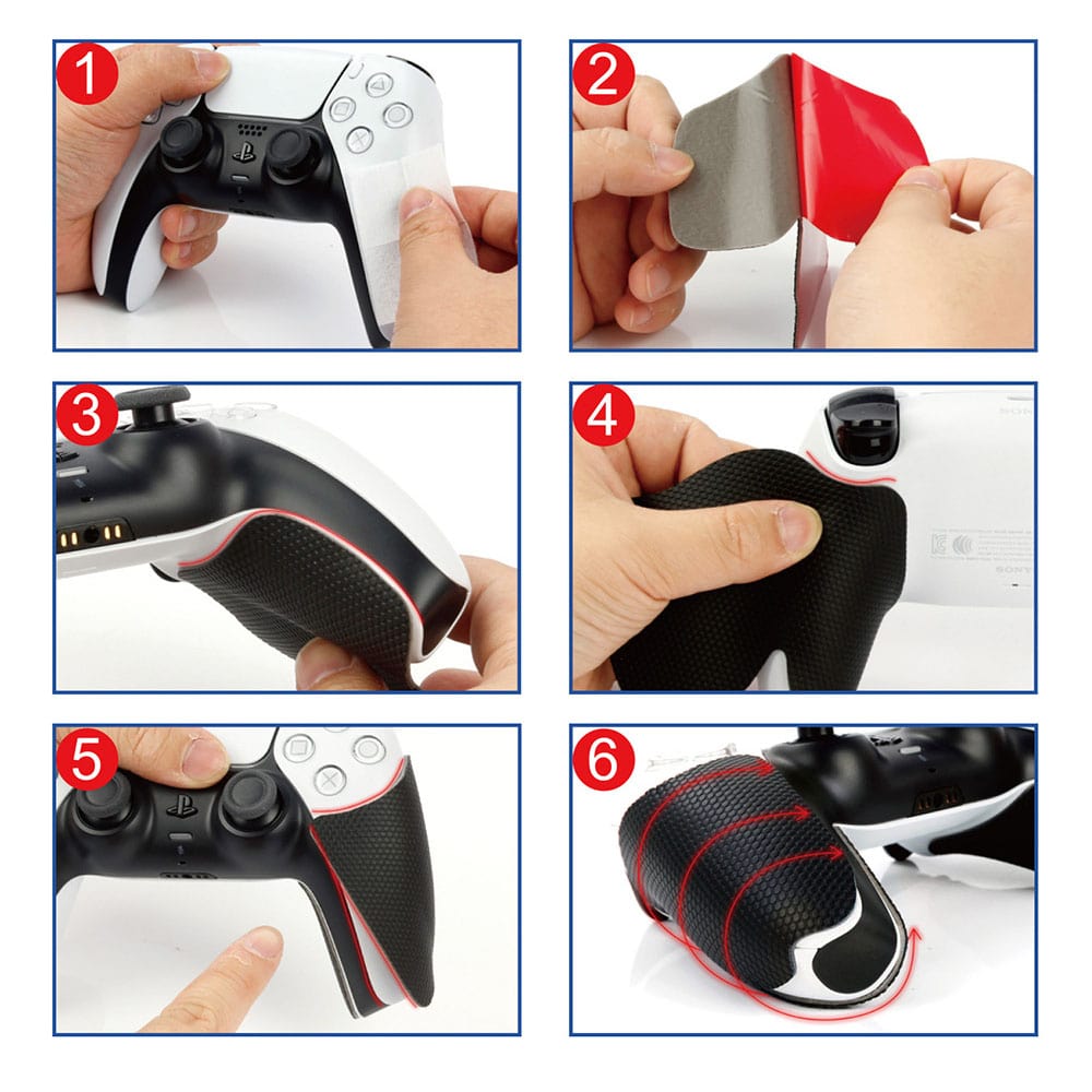 PS5 滑り止め コントローラーグリップ プレイステーション5 簡単 装着 汗 汚れ 傷 送料無料