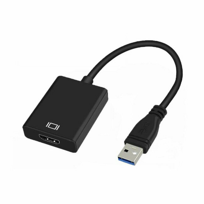 楽天deer-shopHDMI USB3.0 変換 アダプタ 1080P フル HD キラーパス Windows 10 8 7 XP 対応 USB2.0 USB 拡張 複製 軽量 電源不要 プロジェクター モニター HDTV 出力 音声出力 ホーム映画 ゲーム 会議 おうち時間 ブラック