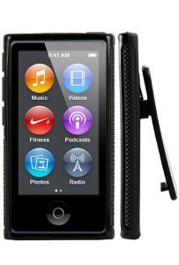 2点セット Apple iPod nano 7 デザイン カバー ケース TPU Clip Design Case (ベルトクリップ付き) アイポッドナノ 2012年 第7世...