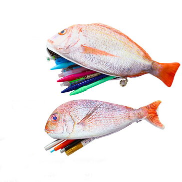 ペンケース リアル 魚 さかな サカナ 筆箱 ポーチ プレゼント 景品 大きめ マルチ ユニーク