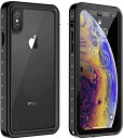 iPhone XS X ケース 防水ケース 耐衝撃ケース 5.8インチ対応 360 全方向保護 米軍MIL規格取得 フェイスID認証 Qi充電対応 超軽量...