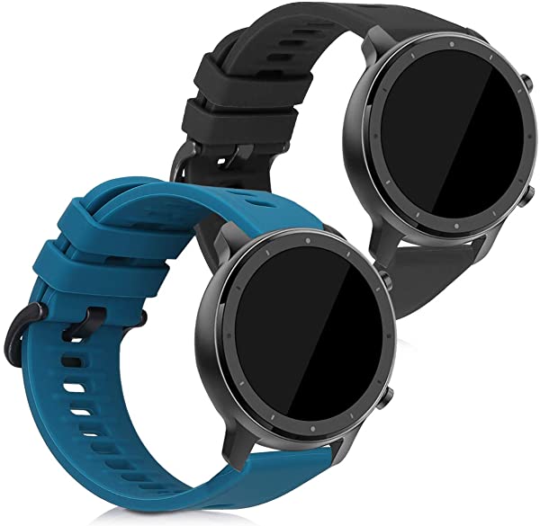 Xiaomi Huami Amazfit GTR (47mm) / GTR 2 交換 アームバンド 2x シリコン フィットネストラッカー スポーツアームバンド Large ...