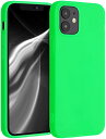 iPhone 12 mini ケース TPU ソフト スマホカバー 耐衝撃 滑り止め 保護ケース ネオングリーン