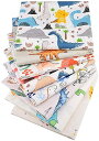 はぎれ 布 綿100% 生地 パッチワーク カットクロス 可愛い 恐竜 動物 布セット 手芸用 DIY用品 大人 子供 家庭用 50*40cm