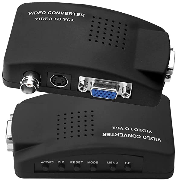 BNC to VGA アナログ変換器 VGA S-video 音像入出力対応 PC VGA Converter モニタ 変換 アダプタ DVR D..