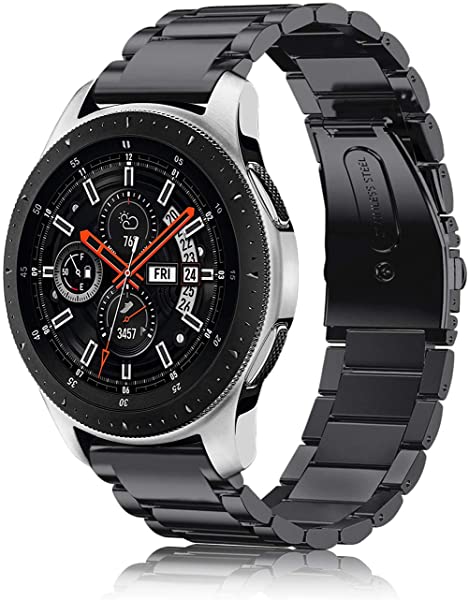 Galaxy Watch 3 45mm Gear S3 Galaxy Watch 46mm バンド 22mm 時計バンド ステンレスバンド 金属ベルト 交換用ベルト 調整工具付...