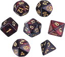 ダイス サイコロ 多面体 2色 16mm D20 D12 D10 D8 D6 D4 Dungeons and Dragons DND TRPG MTG などテーブルゲーム用 7個 送料無料