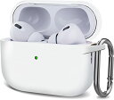 AirPods Pro2 ケース (2022) AirPods Pro 第2世代 ケース シリコン 保護ケース カラビナ付き シリコン 耐衝撃 三重層保護LED...