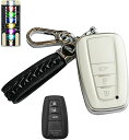 キーケース スマートキーケース メンズ レディース トヨタ車 対応 シリコン TPU 革柄 キーホルダー トヨタ カバー TOYOTA C-HR プリウス 50...