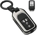 キーケース スマートキーケース キーカバー 4ボタン シリコン ホンダ 専用設計 キーホルダー HONDA 新型 フリード オデッセイ ステップワゴン フィット...