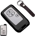 キーケース スマートキーケース キーカバー アルミニウム 合金製 手触りいい 3ボタントヨタ 専用設計 キーホルダー TOYOTA マークX カローラアクシオ マジェスタ クラウン カムリ SAI プリウス30系 プリウスα カローラ フィール...