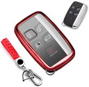 キーケース スマートキーケース キーカバー 5ボタン ソフト TPU ランドローバー 専用設計 Land Rover Range Rover レンジローバースポ...
