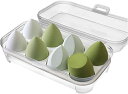 メイク スポンジ パフ クッションファンデ 8個入り 多機能 メイク スポンジパフ 乾湿兼用 涙型 斜めカット 洗えるメイク スポンジ 旅行 デート パーティー...