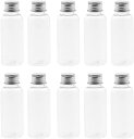 小瓶 ミニボトル 小物入れ 保存容器 小分け 【 50ml 10個セット 】 スパイスボトル 調味料ボトル ガラスボトル PETプラスチック製 丸薬、小物、液体などの保管,party、喫茶店、結婚式