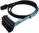 内部 36 ピン ミニ SAS SFF-8087 ホストから 4 SFF-8482 ターゲット SAS クおよび SATA ケーブル 1M