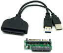 1セット USB 3.0 SATA 22ピン & SATA - Micro SATA アダプター 1.8インチ 2.5インチ ハードディスクドライバー用 予備U...
