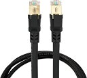 RJ45 Cat8 イーサネット ネットワーク LANケーブル パッチコード 25 / 40Gbps(ルーターラップトップ1.5M用) 送料無料