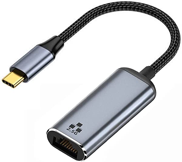 USB-C USB3.1 Type-C - 2.5Gbps 2500Mbps GBE ギガビット イーサネット ネットワーク LANケーブルアダプター ノートパソコン用 送料無料