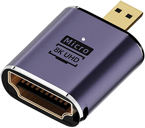 Micro HDMI IX - HDMI 2.1 X UHD  S[h Ro[^[ A_v^[ 8K 60hz HDTVΉ 