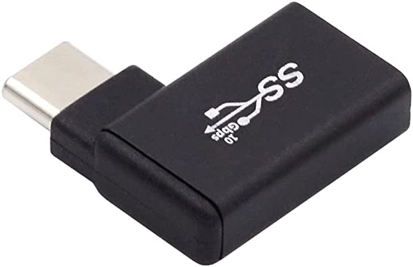 USB-C Type-C USB 3.0メスL字型OTGアダプター ノートパソコンスマホ用 送料無料