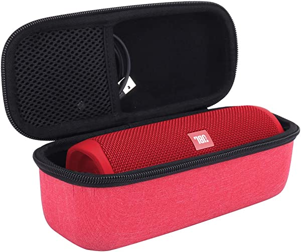 JBL FLIP6 FLIP5 Bluetooth スピーカー ケース カバー 保護 収納 アウトドア 持ち運び 外出 旅行 出張 軽量 傷 防止 衝撃吸収 完全対応 (赤)【互換品】