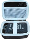 JBL GO3 スピーカー ケース カバー 保護 収納 アウトドア 持ち運び 外出 旅行 出張 軽量 傷 防止 衝撃吸収 - (ライトブルー)【互換品】(2)