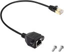 Cat 8 LANケーブル、RJ45オス-マスタシールドイーサネットネットワークコネクタ、ルータモデムテレビPCノートパソコン用ヘリカルパネル取付け拡張ケーブル (M/F 0.3M/1FT)