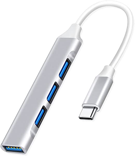 USBnu Type-C to USB3.0 1|[g USB2.0 3|[g ő`x5Gbps USB2.0/1.1Ƃ̌݊ Rs[^ USB-C nu 4in1 USB3.0*1 USB2.0*3 HUB USBg USB Type C hbLOXe[V O[ (Vo[) 