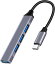 USBハブ Type-C to USB3.0 1ポート USB2.0 3ポート 最大伝送速度5Gbps USB2.0/1.1との互換性あり コン..