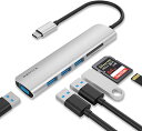 USB C ハブ 6in1 USB Type C HUB 変換アダプタ...(2)