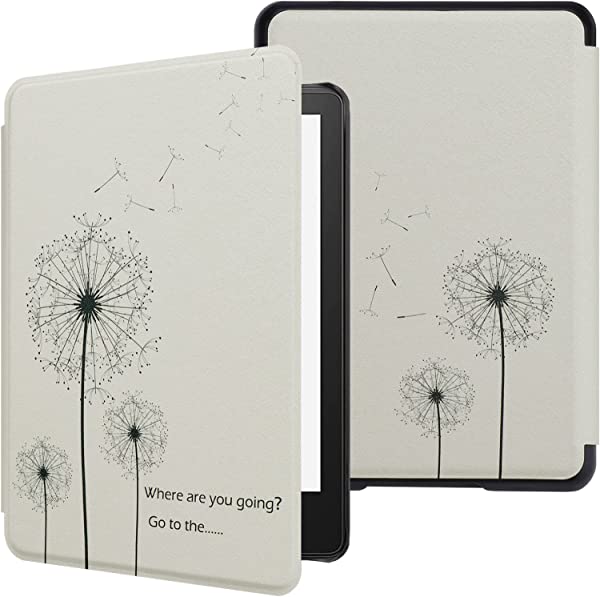 Kindle Paperwhiteカバー 2021 6.8インチ ケース NEWモデル (第十一世代) Kindle Paperwhiteシグニチャー エディション 適応 PU レザー 軽量 キンドル ペーパーホワイト スリーブケース オートスリープ機能付き (タンポポ) 送料無料