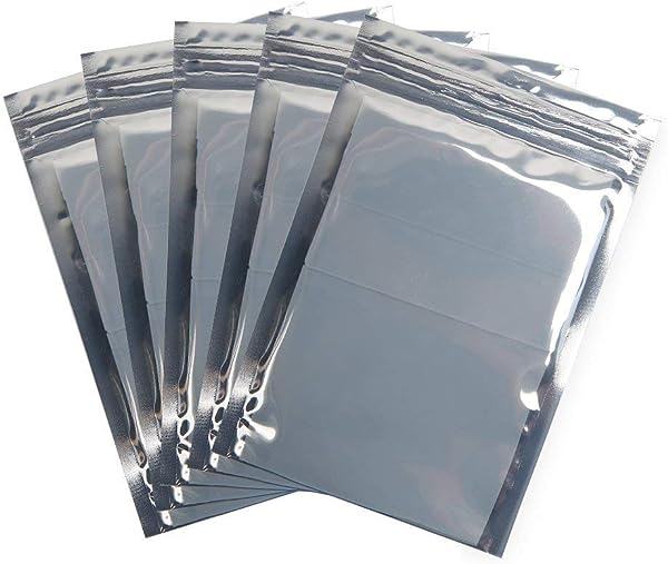 100枚入り 静電気防止袋 帯電防止袋 HDD SSD保管 再利用 半透明10x15cm シールドバッグ チャック付き (10x15cm)