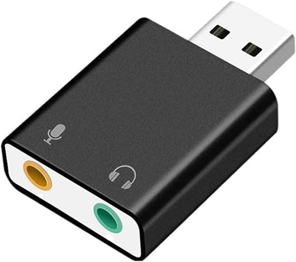 USB オーディオ変換アダプター 外付け サウンドカード USB 3.5mm ミニ ジャック ヘッド ...