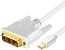 Mini DisplayPort - DVI 変換ケーブル /1.8m/mDP 1.2 - DVI-Dビデオ変換/1080p/ミニディスプレイポート - DVI シングルリンク映像コンバータ/アクティブアダプタケーブル/Mini DP または Thunderbolt 1-2 搭載 Mac & PC をDVIディスプレイに接続 MDP2DVIMM6BS...