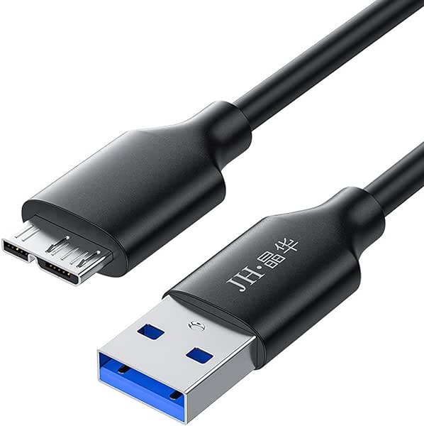 USB 3.0対応 USBケーブル（A-MicroB型） 5Gbps高速伝送 高速充電 USB3.0ケーブル タブレット PC 向け USB3.0 A-microB型 標準 汎用 コネクタ 互換デジタルカメラGalaxy Note 3 S 5など0.5 M（ブラック） 送料無料