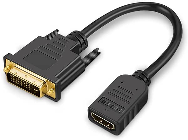 HDMI DVI 変換ケーブル 双方向転送 DVI-D 24+1180 P公金めっき（ブラック） 送料無料