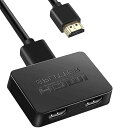 HDMI スプリッター 4Kx2K HDMI スプリッター 1 入力 2 出力 3D フル HD 1080P HDCP 1.4 対応 HDMI デュアル ケーブ...