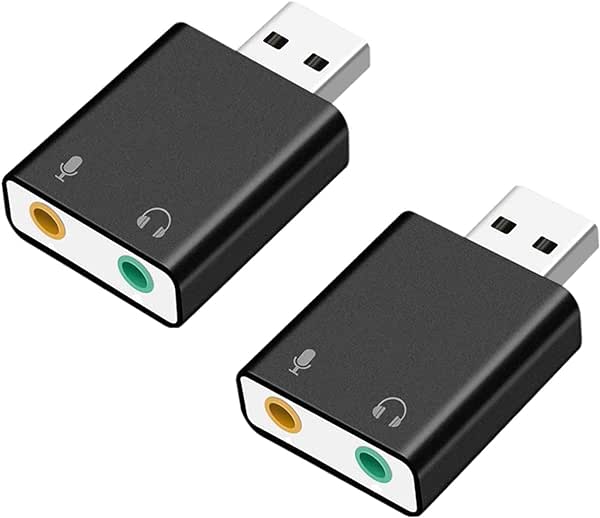 USB ǥѴץ դ ɥ USB 3.5mm ߥ å إåɥۥ󡦥ޥü PS4/MacBook/Mac Mini/iMac/Windows PCʤб ɥ饤Сס2 ̵