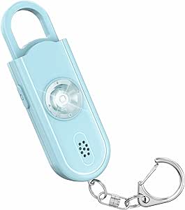 防犯ブザー 小学生 女性 防犯アラーム 防犯 警報器 大音量130dB ランドセルに付ける LEDライト付き 子供 お年寄り 防犯ベル ブルー 送料無料
