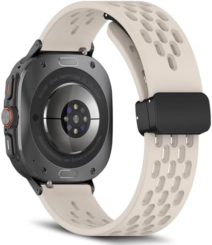 Galaxy Watch Ultra バンド 交換 ベルト シリコン製 スポーツバンド ストラップ 替えバンド 交換ベルト磁気付き 装着簡単 ソフト ストラップ 腕時計ストラップ 交換バンド (スターライト) Galaxy Watch Ultra バンド 交換 ベルト シリコン製 スポーツバンド ストラップ 替えバンド 交換ベルト磁気付き 装着簡単 ソフト ストラップ 腕時計ストラップ 交換バンド (スターライト)