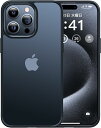 【指紋防止】 iPhone 15 Pro ケース 耐衝撃 滑り止め 指紋防止 マット仕上げ ストラップホール付き 耐久性 カバー ワイヤレス充電 アイフォン 15 プロ 用 6.1 インチ ケース (マットブラック)