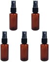 スプレーボトル 30ML 遮光スプレー容器 5本 アルコール用スプレーボトル プラスチック 詰替ボトル 霧吹き 詰め替え容器 キャップ付 空ボトル 小分け用 携帯用 旅行用 アルコール対応 遮光ボトル スプレー 茶色