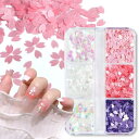 ネイルパーツ 桜 シークイン 6色 デコパーツ ホログラム 3Dネイル デコレーションパーツ スパンコール ネイルアート アクセサリー ジェルネイル 樹脂 封入...
