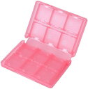 3DS ソフト ソフトケース 22 カード容量 メモリーカード スタイラス キャリングケース 携帯 ゲームカード 3DS ケース (Pink)