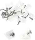 プラスチックアングルブラケット アングル 背板止め l型アングル 止め金具 ネジが付き プラスチック製コネクタ ホワイト コーナーブレース クローゼット 内閣 ...