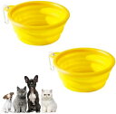 フードボウル 犬猫用ボウル 給餌器 水飲み 水やり用品 ペット食器 折りたたみ式 フック付き 持ち運び 携帯 ペットフード ペット用品 散歩用 旅行用 猫/犬用...