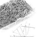 虫ピン 極細 虫ピン 壁 目立たない 100g 約1600本入り 全長26mm ステンレス鋲 オフィスアクセサリー針 ステンレス平頭針 ボールポイント針 ビーズ針 DIY手工芸品 シルバー 収納ケース付き
