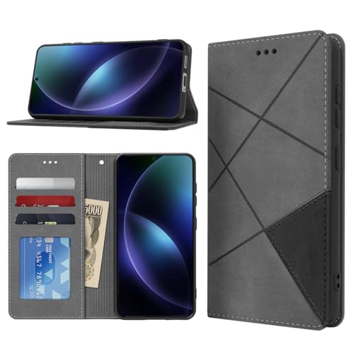 Rakuten - Galaxy S24 ケース 手帳型 耐衝撃 PUレザー スマホケース 財布型 横置き スタンド カバー カード収納 全面保護 ストラップホール付き ソフトタッチ マグネット内蔵 擦り傷防止 ファッション 耐摩擦 シンプル グレー 送料無料